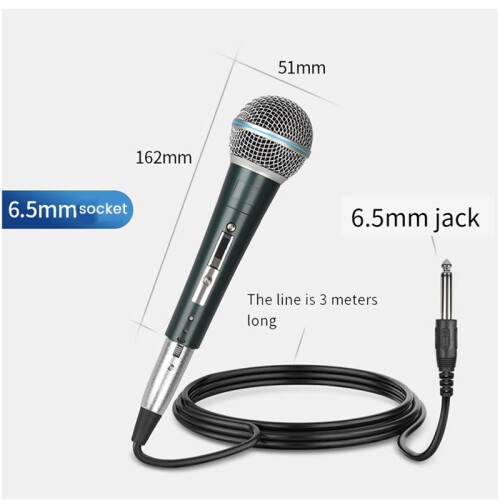 2X Professional Handheld Wired Microfone Mic Dynamic Microphone for Karaoke Live Vocal Performance Microfone 2