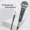 2X Professional Handheld Wired Microfone Mic Dynamic Microphone for Karaoke Live Vocal Performance Microfone 5