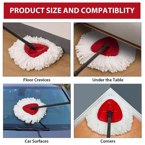4-Pack Mop  Replacement Heads for  Mop  Replacement, for EasyWrin Rotary Mop  Replacement 1