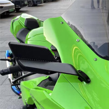 Motorcycle Adjustable Rotate Sports Winglet Wing Stealth Mirror for ZX10R ZX-10R ZX10RR 2019-2025