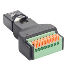 RJ45 Adapter Terminal Connector,8-Pin Solderless Terminal Adapter for LED Lighting Wiring,Low-Voltage Control Systems