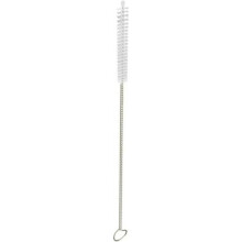 Brosse de nettoyage réutilisable en métal avec poils en nylon, kit de nettoyage pour pailles et tubes à essai, brosse flexible de nettoyage pour