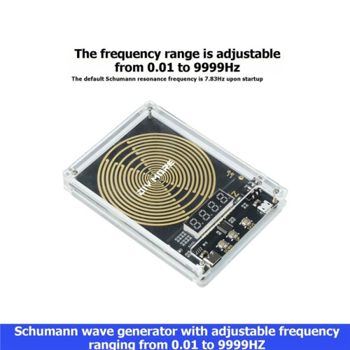 5V 0.01-9999HZ Adjustable Frequency Schumann Wave Generator  5V Schumann Wave Generator Type-C for DIY Projects 1