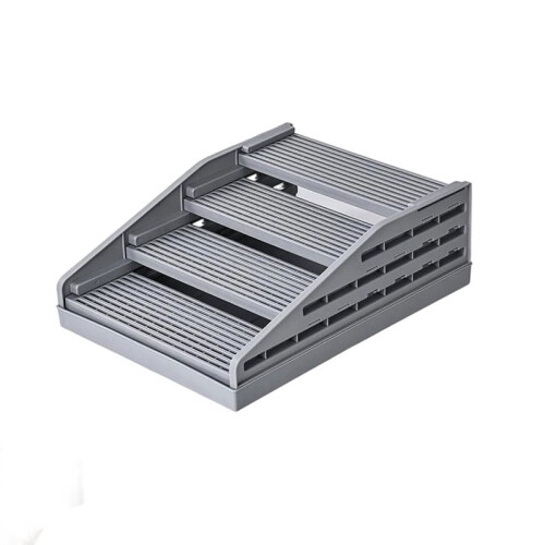 Adjustable Litter Box Step, Elevated Cat Ramp/Stairs with Filter Function, Anti-Tracking, Fits Automatic Litter Boxes
