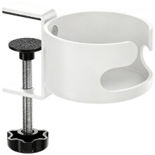 Desk Cup Holder Clamp Anti-Spill Drink Stand Table Water Bottle Holder for Desktop Chair Lounge Home Outdoor Patio B