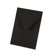 50 Pièce/Lot Enveloppe 16x11cm Fournitures pour Petites Entreprises Invitations en Papier de 150g Cartes Postales Lettres Sac Noir
