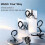 Double-Sided for  Phone Stand Tripod 360 Adjustable Portable Foldable 1/4" Mount for  17-13 Gray 3