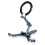 Double-Sided for  Phone Stand Tripod 360 Adjustable Portable Foldable 1/4" Mount for  17-13 Gray 1