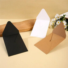 50 Piezas/Lot 16x11cm Sobre Suministros para Pequeñas Empresas Invitaciones de Papel Postales Cartas Bolsa Blanca 150g