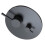 1set High-Capacity Shower Valve, Black-Round Dual-Function (with Flush-Mount Box),Bathroom Fittings 2