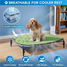 Alfombrilla Refrescante para Perros, Forma de Hoja, Almohadilla Reversible para Mascotas, Manta de Temporada para Perros y Gatos, Pequeña 34x39