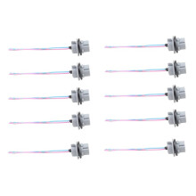 10Pcs 7440 W21W T20 LED Bulb Holder Socket Adapter for LED Parking Side Lights
