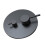 1set High-Capacity Shower Valve, Black-Round Dual-Function (with Flush-Mount Box),Bathroom Fittings 3