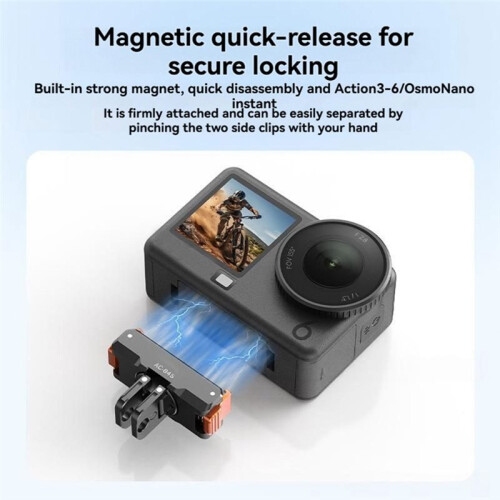Magnetic Quick Release Adapter for  Osmo Action 5 Pro/6/ 360 Rotate Base Mount 1/4 Adapter Expansion Accessories 2