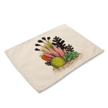 Set placemats in Zuidwestelijke stijl, geweven tafelmatten, hittebestendig, krasbestendig, elegante eetaccessoires voor thuis en restaurants.