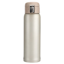 Bouteille isotherme à double paroi sous vide, conservant les températures chaudes et froides, en acier inoxydable, étanche et réutilisable.