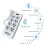 13 in 1 EU Power Strip 2500W Surge Protector with 2M Cable 8 AC Outlets 4 USB Type C Charging Extension Socket 6