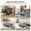 Ergonomic Plastic Footrest Under Desk Non-Slip Foot Stool, Comfortable Space-Saving Foot Rest for Work Study Home 3