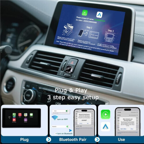Adattatore Wireless CarPlay per  e Android Auto, Adattatore  da Wired A Wireless per  CarPlay 1