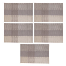 Elegante antislip placemats van vinyl, set van 5 stuks, wasbaar. Perfect voor thuis, eetkamer, hotel en restaurant. Gemakkelijk schoon te maken.