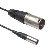 4X 3 Pin Male to 3 Pin Male XLR  Plug Audio Cable XLR Male to  XLR Male Audio Cable Connector Microphone Cable