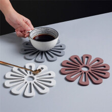 Nordic Style Table Insulation Mat Anti-Scalding Mat Household Plate Mat Floral Non-Slip Coaster