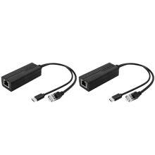 2X 100M 48V à 5V 2.4A POE Splitter Module D'Alimentation de Type C Isolé Standard POE Splitter