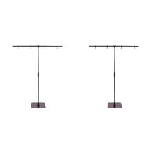 2X Adjustable T-Shape Background Stand for Product Photography, Food, Clothes, Bag Filming Fruit and Vegetable Rack