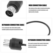 3X MIDI DIN 5PIN Hane Till Hane-Kabel MIDI 5-Stifts DIN-Kontakt Till 5-Stifts DIN-Ljudförlängningshane-Kabel Din-5pin M/M-Kabel