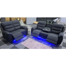 Milano 3 +2 Platinum Grey Electric Recliner Set