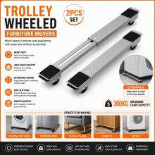 2x Appliance Roller Dolly Heavy Duty Adjustable UK