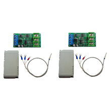 2X 8-25V PT100 Platinum Resistência Térmica Ao Conversor de Temperatura RS485 Modbus RTU RTD Módulo Sensor Kit