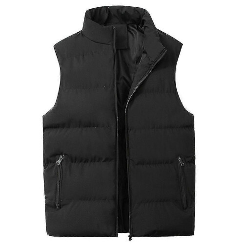 (XL, black) Men's Lightweight Packable Puffer Down Vest Sleeveless Quilted Jacket Coat