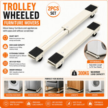 2PCS Extendable Appliance Dolly Rollers Furniture