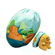 Stuffed Doll Transform Into Egg Shape Plush Soft Sofa Cushion 18cm/7.09 Inches