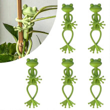 6Pcs Frog Plant Stand, Green