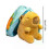 Stuffed Doll Transform Into Egg Shape Plush Soft Sofa Cushion 18cm/7.09 Inches 5