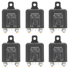 6X 12V Relä Batteriisoleringsrelä 12V / 120A Toppbelastning för Personbilar (12V / 120A)