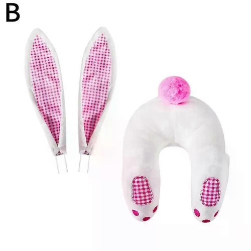 (B) Cute Bunny Butt Wreath Attachment Easter Comic Rabbit Garland Attachmet Spring 1