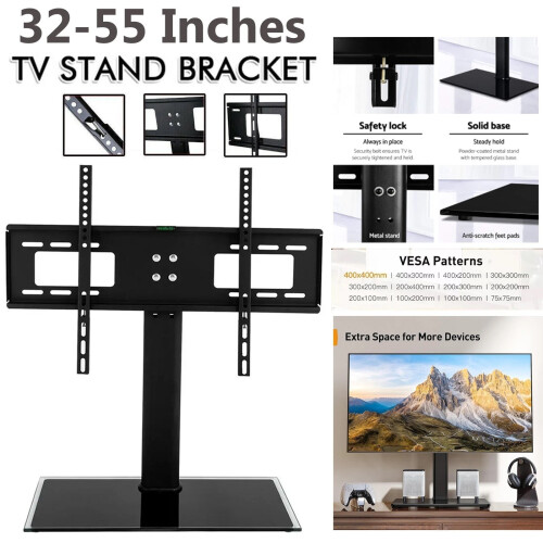 Universal TV Stand Table Top VESA Mount 32-55in UK 1