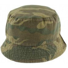 (Khaki, M) (Camo Greens, M) Tom Franks Mens Reversible Cotton Bucket Sun Hat