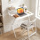 Homcom HOMCOM 70 cm Folding Computer Desk for Small Spaces Bedroom, White 1