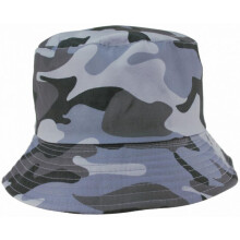 (Camo Grey, L) (Camo Grey, M) Tom Franks Mens Reversible Printed Bucket Sun Hat