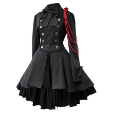 (XXXXL) Plus Size Womens Sweet Lolita Dress Princess Court Party Cosplay Maiden Vintage Steampunk Gothic