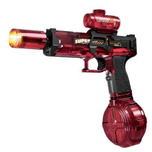 (Red) Electric Water Gun Long Range Automatic Water Squirt Guns with Lighting Water Blasters for Kids Adults