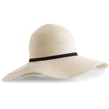 (Natural, One Size) Beechfield Womens/Ladies Marbella Wide-brimmed Sun Hat