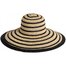 (Black) (Straw/Black) Failsworth Ladies Rousham Wide Brim Sun Hat