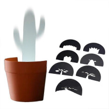 (Brown) Plant Pot Projector Light Plant Pot Projection Lamp Bedside Lamp Plant LED Light Projector With 7 Plant
