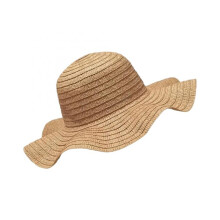 (White, M) (M, Brown) Women's Straw Sun Hat Breathable Stylish Solid Color Casual Foldable Wide Brim Beach Hat