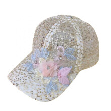 (White, One Size) (One Size, Khaki) Women Flower Embroidered Baseball Cap Low Profile Sun Hat Adjustable Unstructured Dad Hat